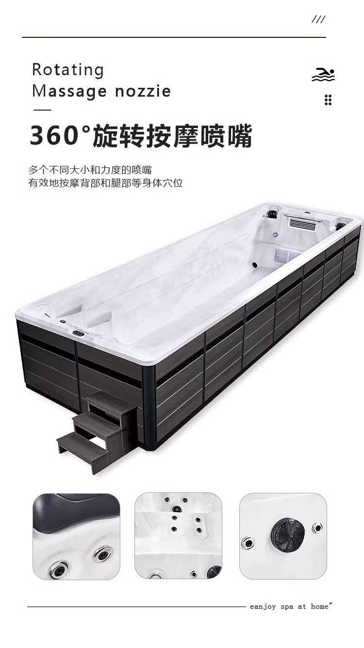 Outdoor swimming pool, garden swimming pool, household surfing, constant temperature heating, massage, courtyard, adult large bathtub, circulating filtration