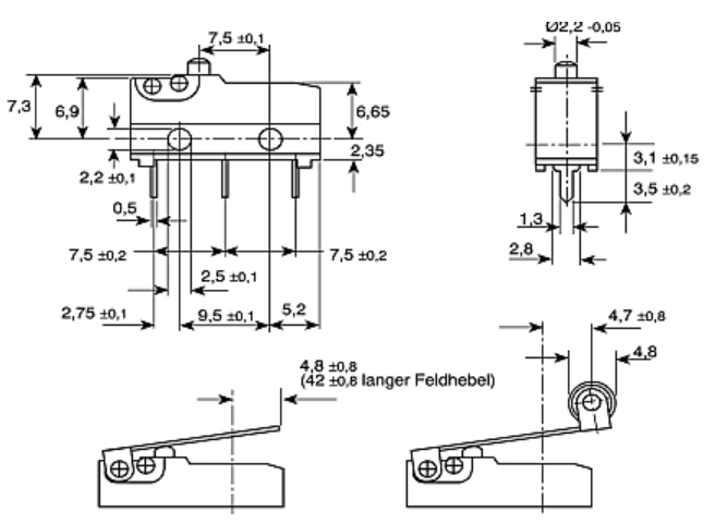 ZF ZF Micro Switch, CHERRY Switch, German Cherry Switch DB3