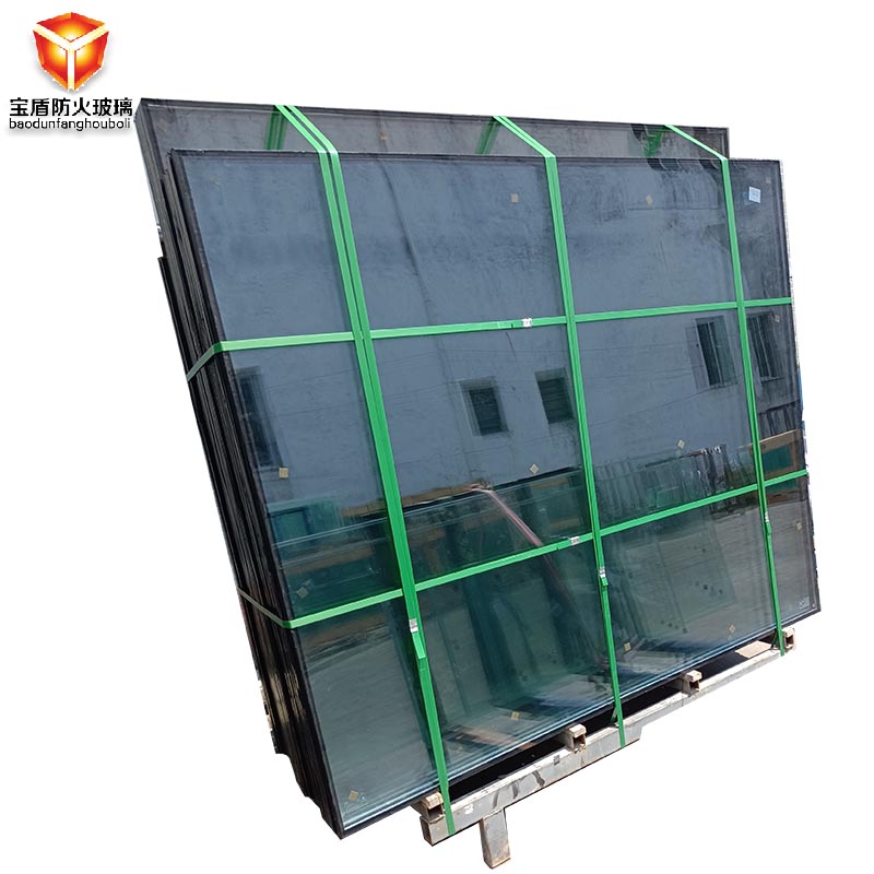 Baodun Class A Nanocrystalline Silicon Low-e Ultra White Tempered Hollow Fireproof Glass Suitable for Fireproof Curtain Walls