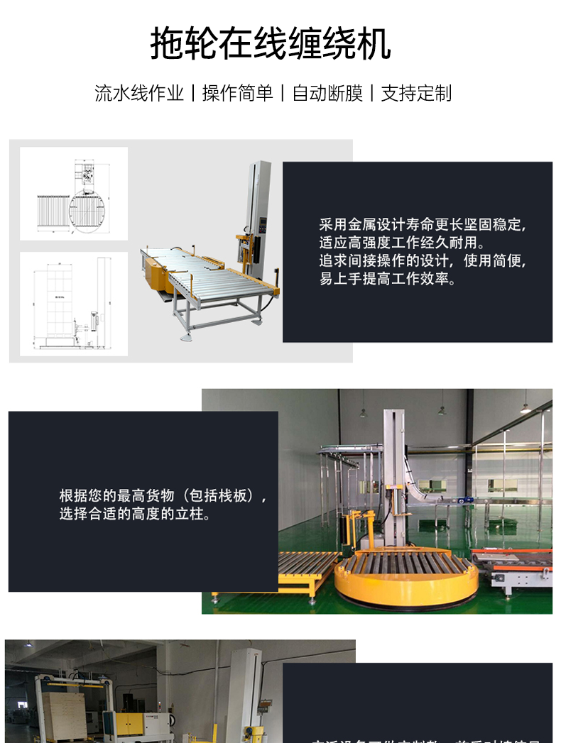 Top wrapping machine, fully automatic tray wrapping film machine, cardboard box wrapping film packaging machine, explosion-proof wrapping film machine tp1650