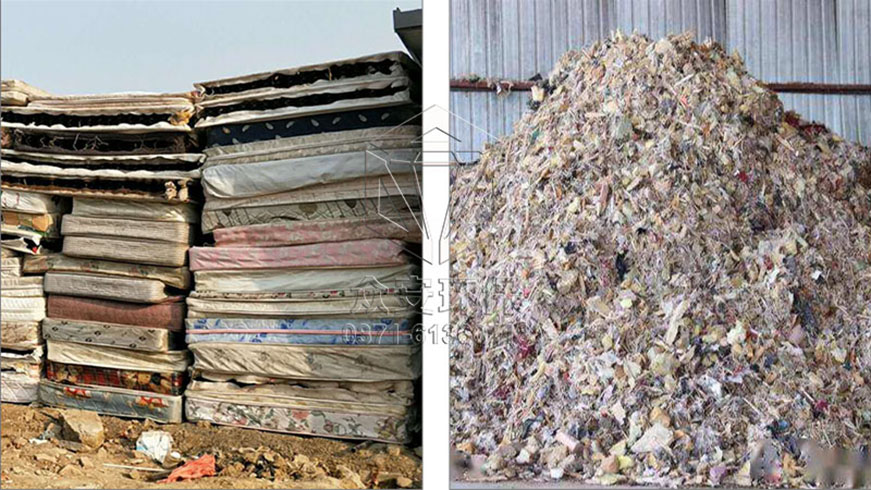 PE pipes, pipelines, solid waste shredders, sofas, mattresses, wooden boards, garbage crushing equipment, agricultural and forestry waste shredders