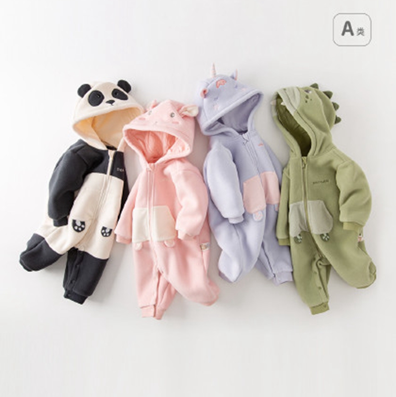 Tong Tai Climbing Suit Soda and Milk Baby Bodysuit Cotton Little Black and Tony Baby Climbing Suit Autumn Edition