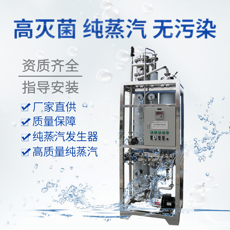 0.1-5T/h Biomass Pure Steam Generator Qirui Stainless Steel Fully Automatic Tubular Raw Water Treatment Equipment