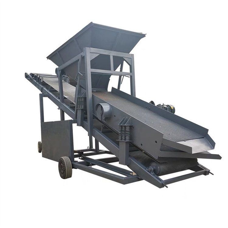 Customized vibrating sand screen by manufacturer, drum screen, large mobile shaftless sand and gravel separator