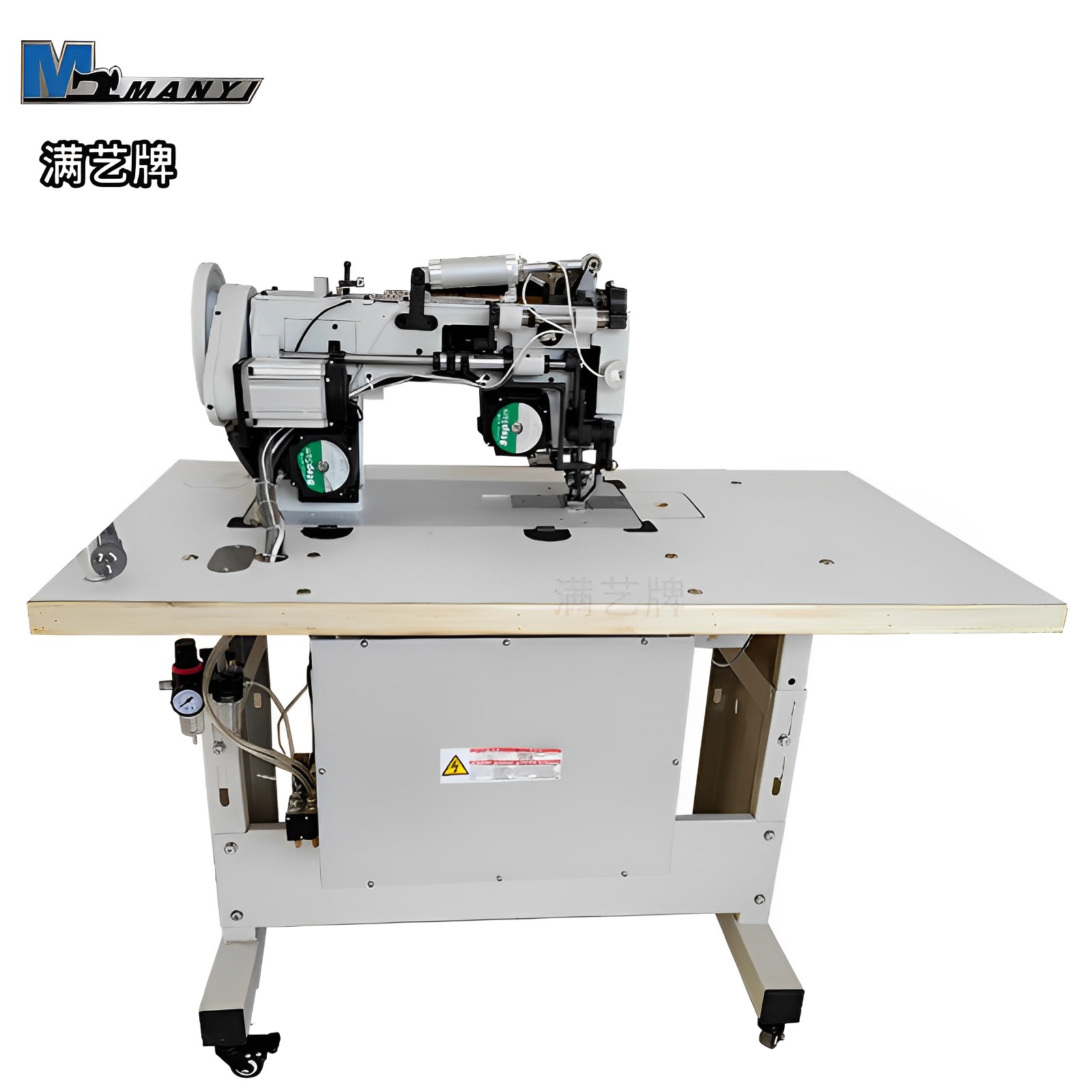 Wholesale of Manyi brand fully automatic double needle pattern sewing machines, computer pattern double needle machines