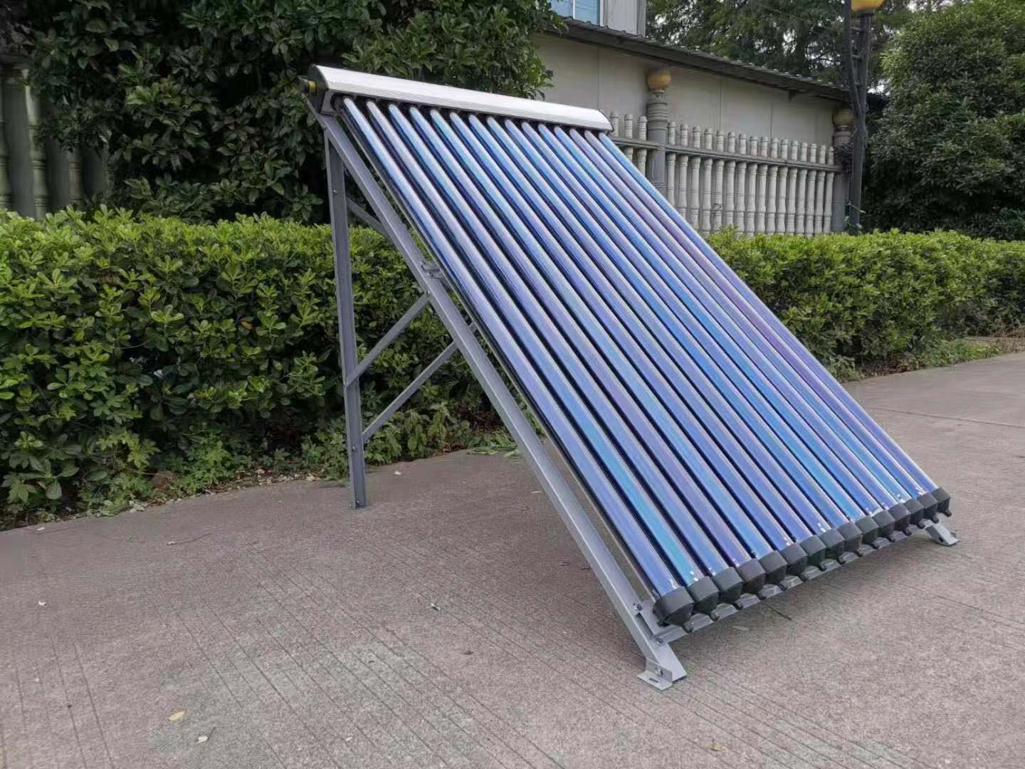 58 * 1800 vacuum tube solar engineering header collector for Huisi Sunshine Hospital factory, drying