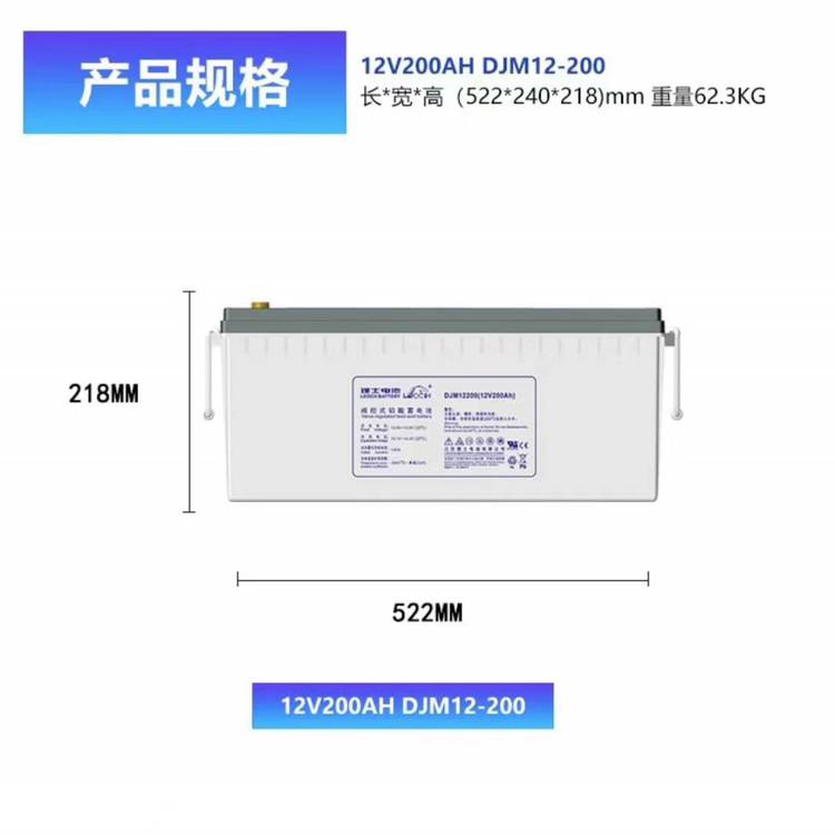 理士铅酸蓄电池DJM12200 12V200AH直流屏/通信电源配套 机房备用