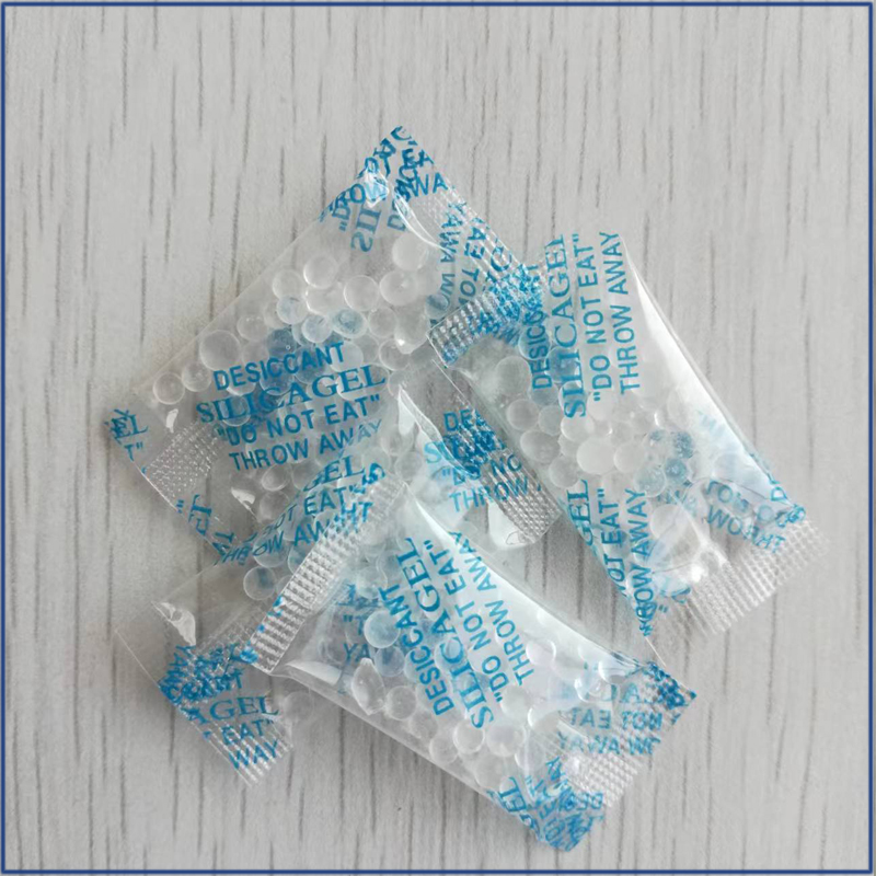 Silicone desiccant 1g OPP English small packaging food and drug moisture-proof particles