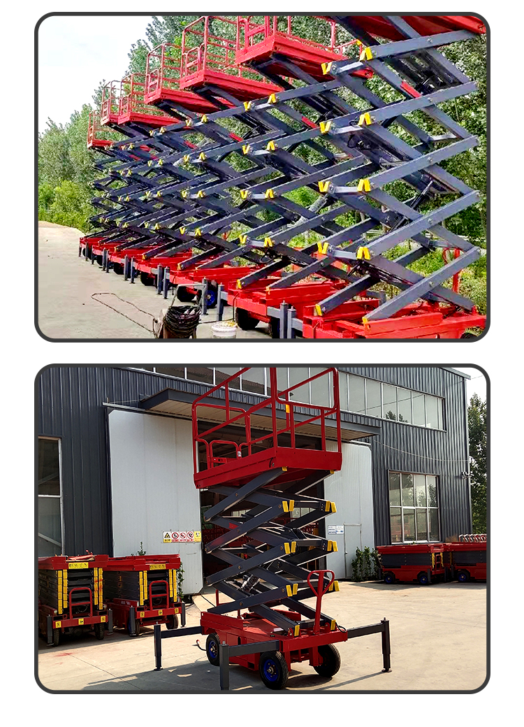 Scissor lift electric hydraulic lifting platform self-propelled scissor lift platform Shenghan Machinery