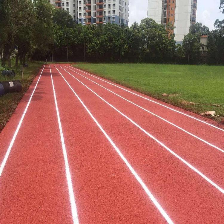 Ming Yuhanqin fully plastic plastic track, anti-aging, nail resistant, elastic, good track and field sports venue customization