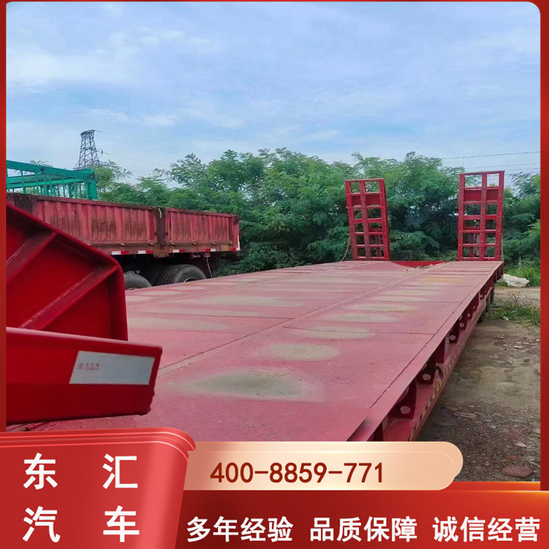 Sell 17m, 5m, 3m, lightweight, low flatbed semi-trailer 13m, 75m, front and rear equal width flatbed semi-trailer truck