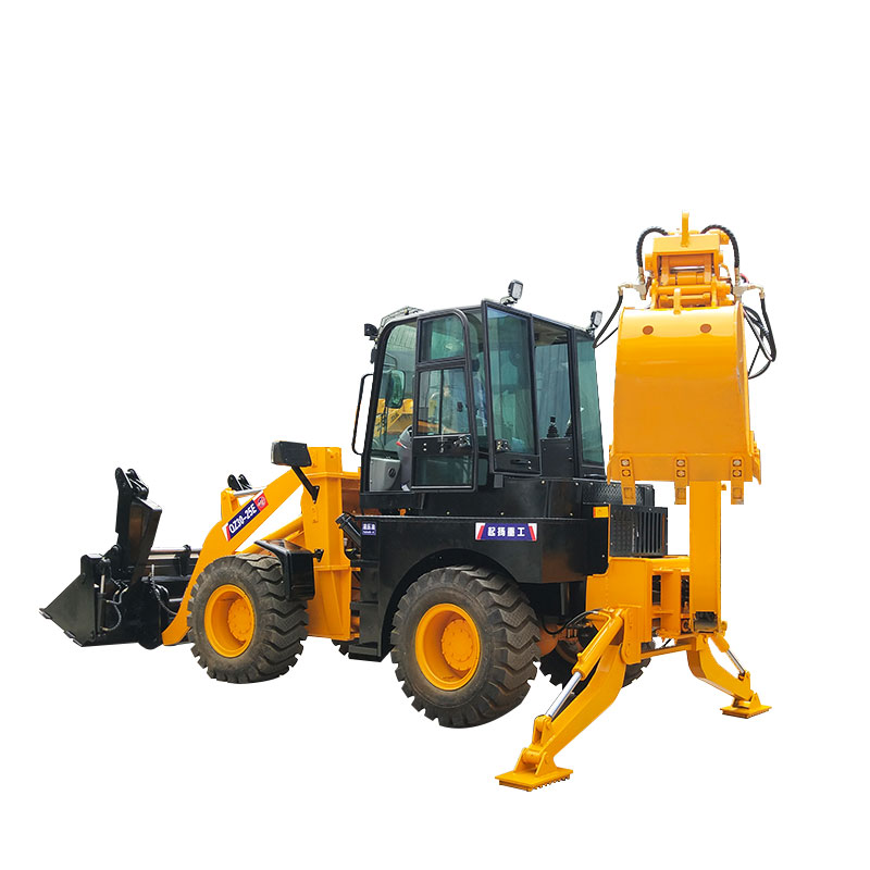 Hoisting QZ20-25Backhoe 2.5-ton Backhoe Loader Two Busy Engineering Machines