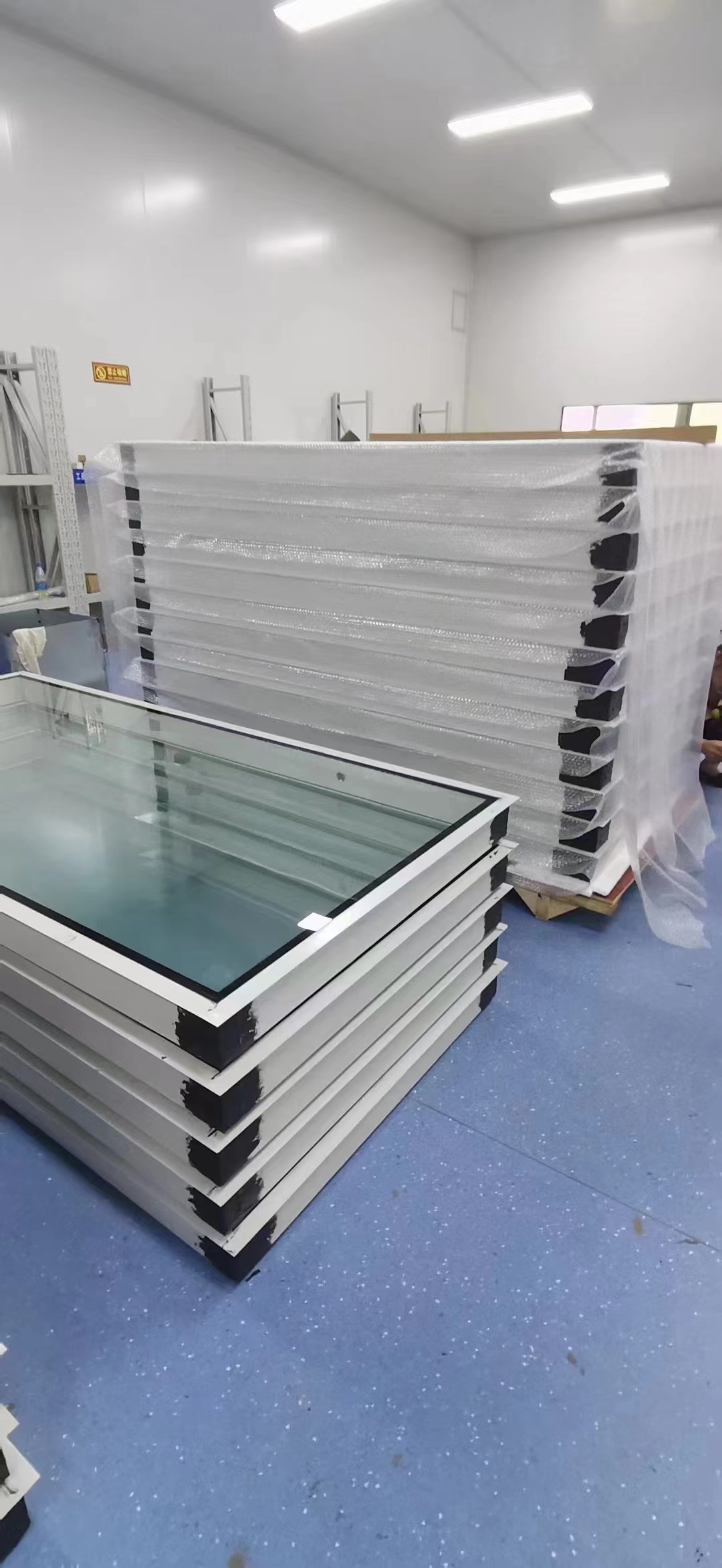 Double layer hollow observation window, clean laboratory, finished soundproof tempered glass, finished window, purification workshop, purification window