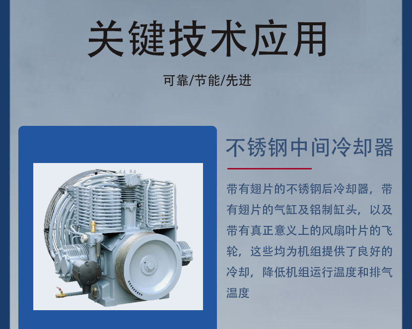 Piston air compressor, Hanzhong high-pressure piston engine, air booster, nitrogen pressurization, special gas pressurization, 40MPa