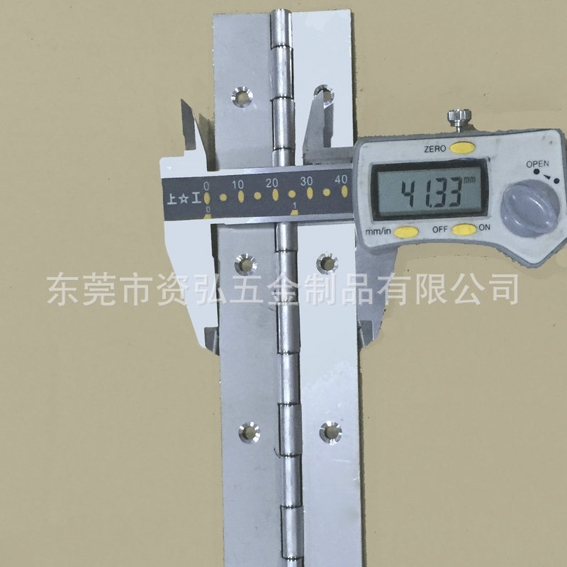 316L polished piano hinge manufacturer wholesale toolbox cabinet door window long hinge non-standard length hinge