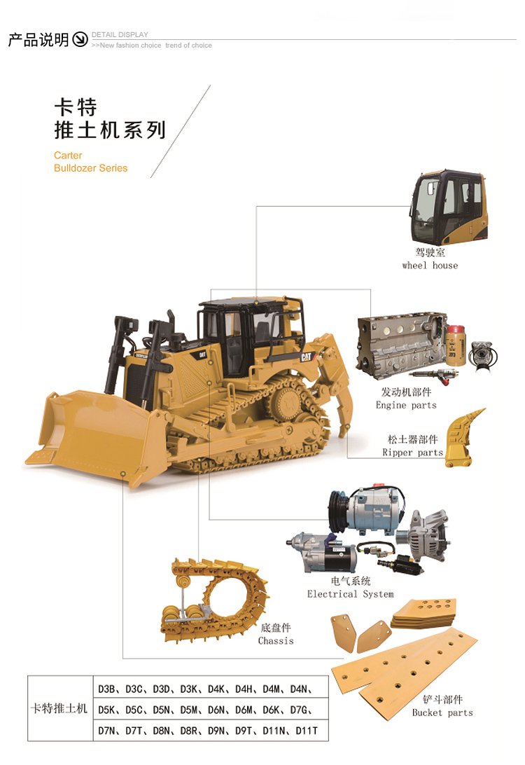 CATE375 Excavator Support Wheel Four Wheel Belt Carter Excavator Accessories Chassis Parts