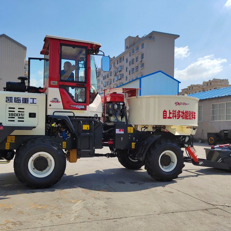 Kailin self loading mixer truck for forced concrete mixing supports customized construction machinery