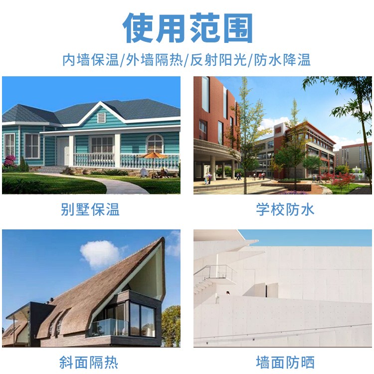 商品房内外墙保温隔热水性纳米中空玻璃微珠涂料