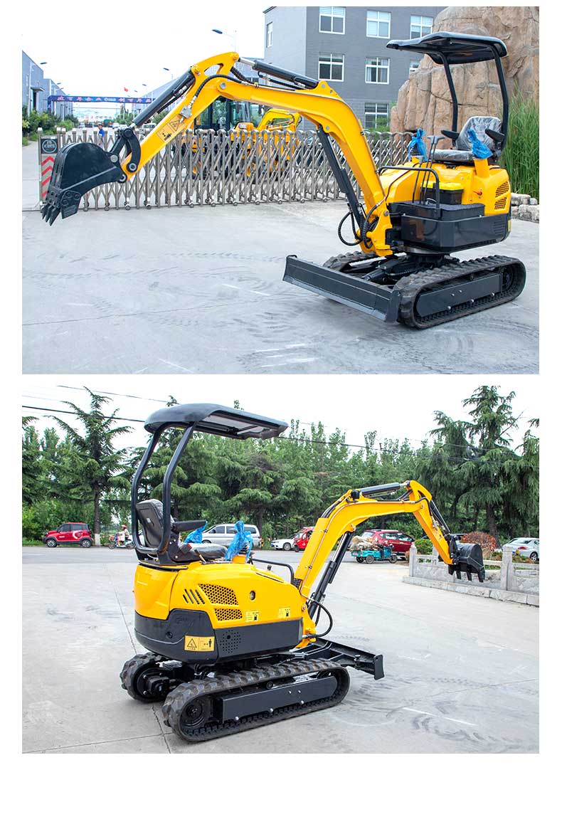 Hengwang HW-18 Tailless Small Excavator Track Type Multifunctional Hydraulic Micro Excavation Equipment Diesel Power