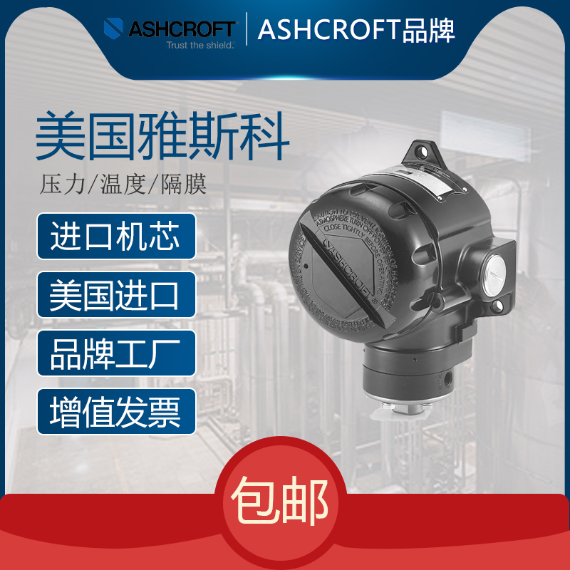 Yasco Ashcroft Bourdon tube pressure gauge 1032 for the food, pharmaceutical, and biotechnology industries