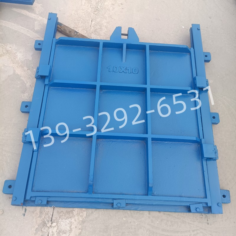 Cast iron gate manufacturers can use copper inlaid cast iron square gates for water conservancy facilities. The special water stop and drainage system for the hoist is available