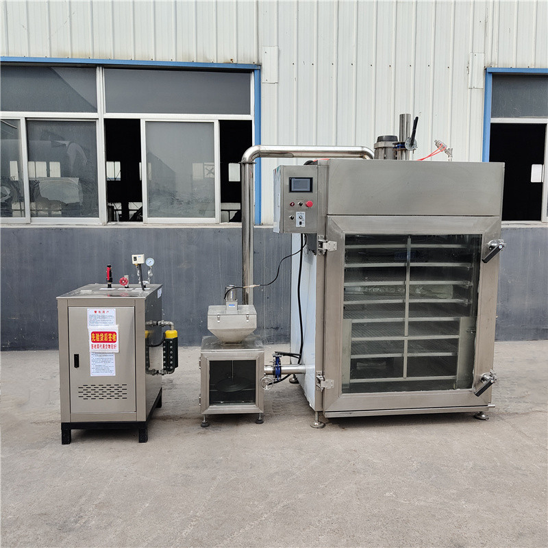 Electric heating multifunctional smoking furnace, roasted chicken sugar smoking machine, commercial scallop drying machine, red sausage steaming and coloring equipment