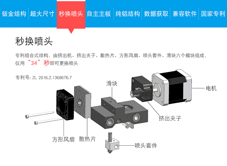 3D printer, dual nozzle, large size, high-precision industrial grade complete machine, household and commercial three-dimensional equipment