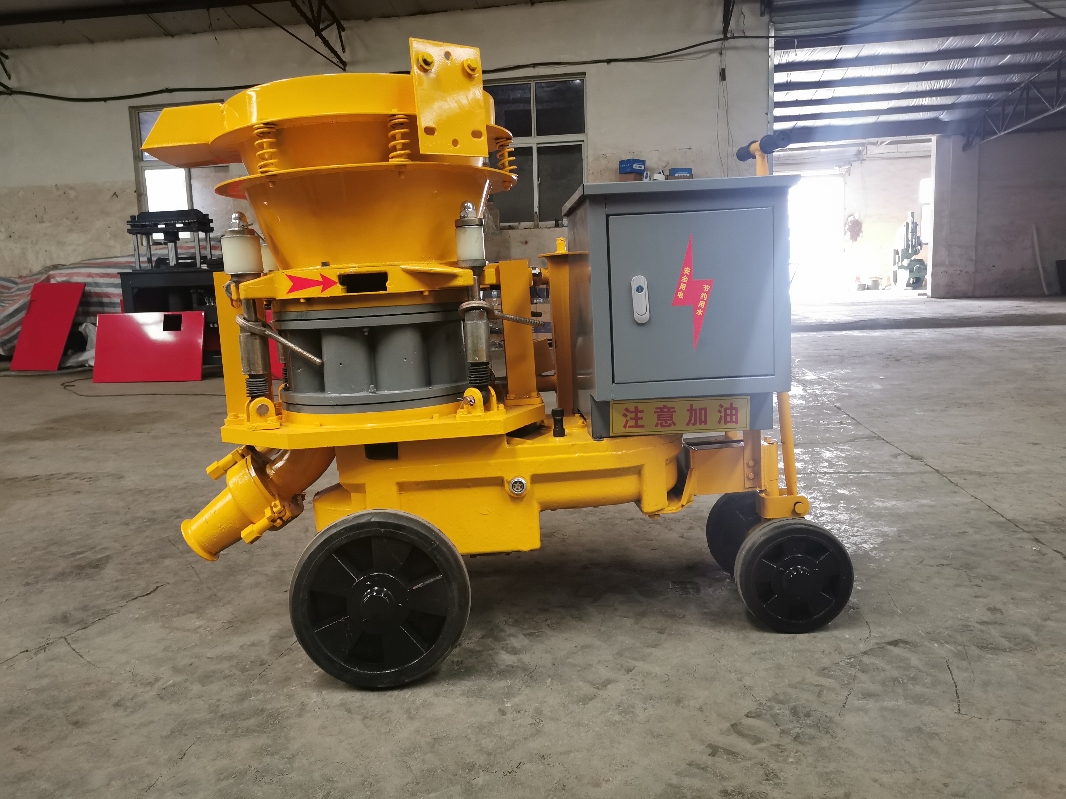 Dry concrete spraying machine pz-6pz-7 spraying machine small and efficient spraying group