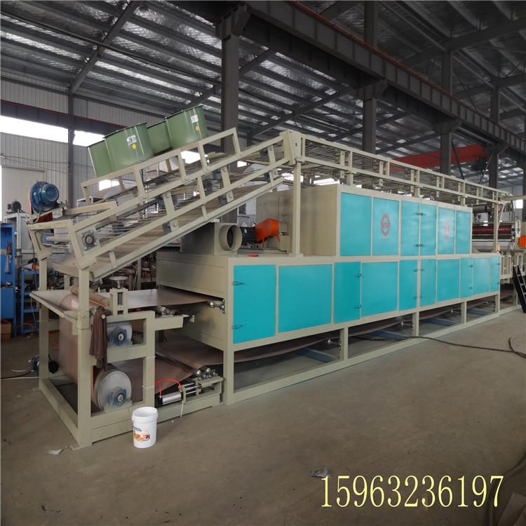 Dual color water conveying carpet equipment, Trent Machinery, Polyme hydrophobic carpet assembly line