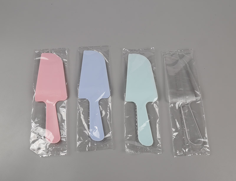 Disposable tableware set combination three in one plastic Birthday cake knife, fork and spoon can add logo