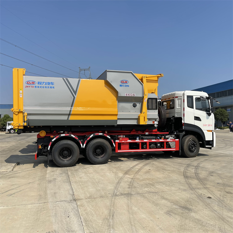 Dongfeng Tianlong rear double bridge 16 square carriage detachable garbage truck can be equipped with mobile stations for diverse purposes