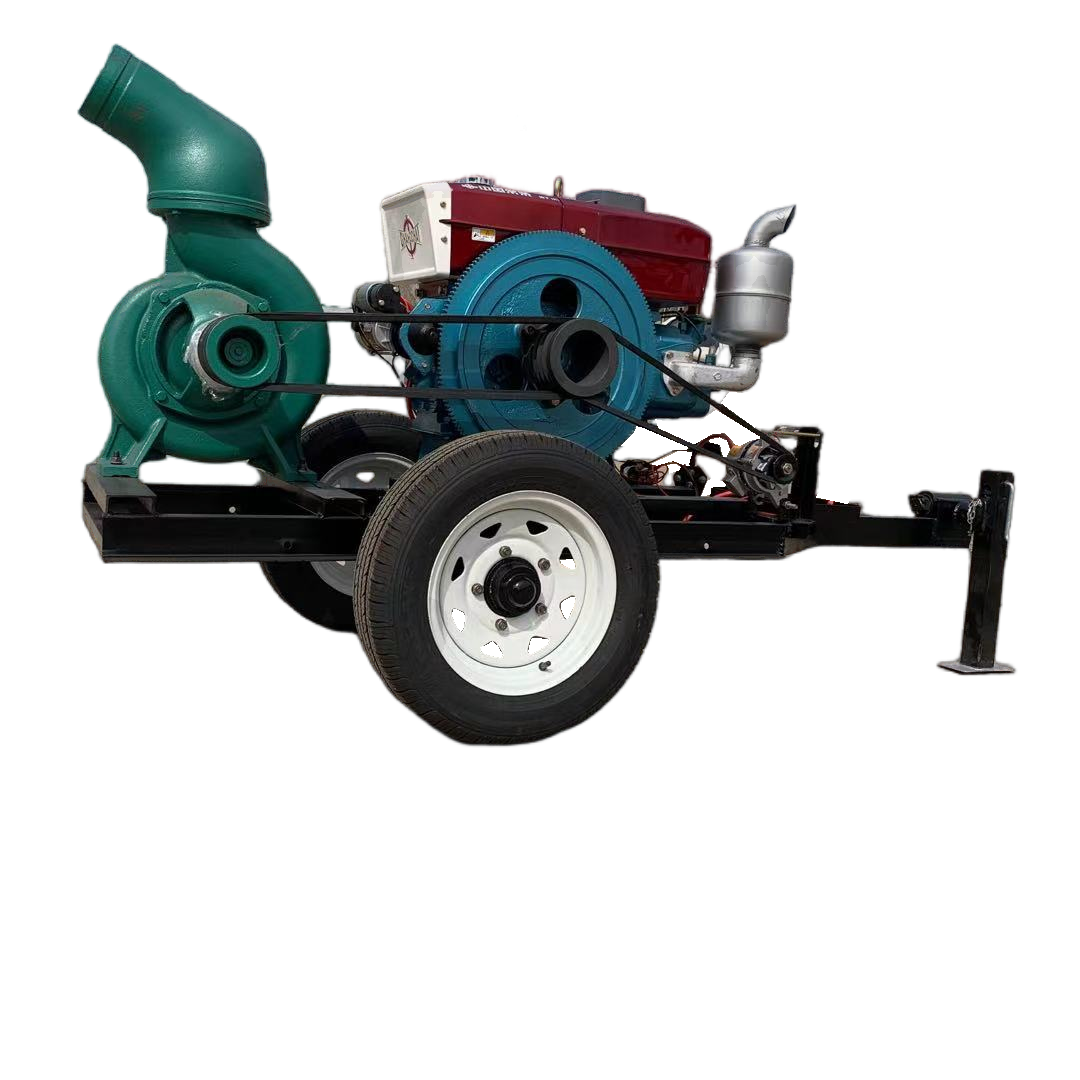 Enlarge the pump body, diesel pump, large eight inch well killing centrifugal pump, on-site drainage of accumulated water, mixed flow pump