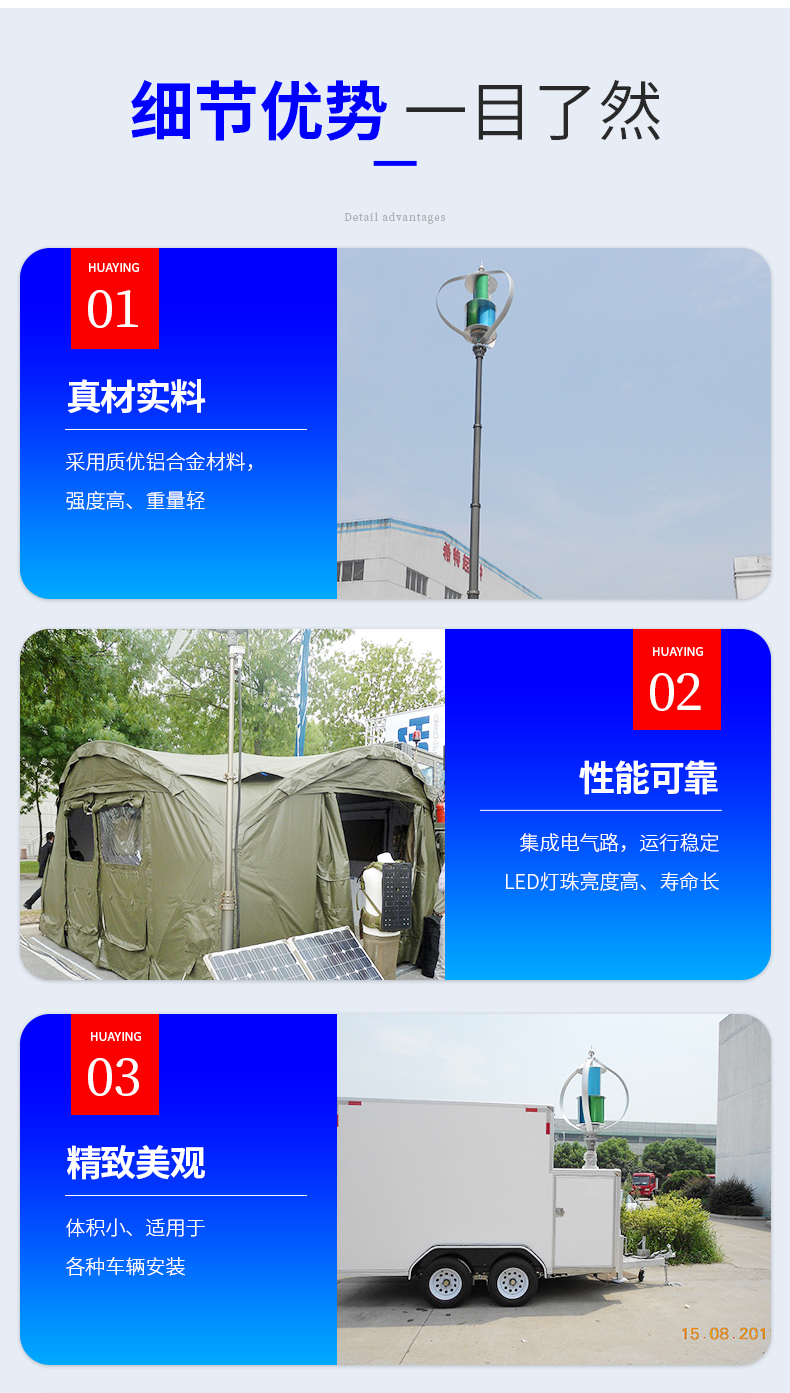 Portable lifting bracket for wind power generation lifting mast Emergency mobile lifting mast