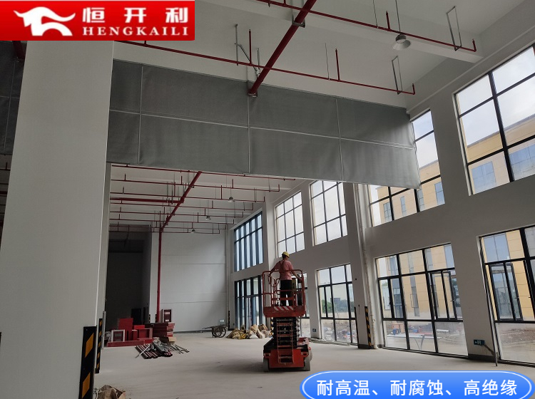 Hengkaili heat-resistant and fireproof fixed smoke blocking vertical wall high-rise civil building smoke prevention zones can be customized