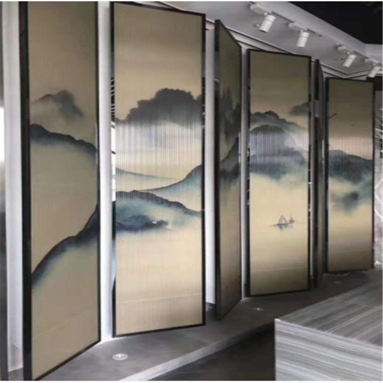 Customization of 5+5 ultra white landscape painting screen with tempered glass for landscape painting and glass art