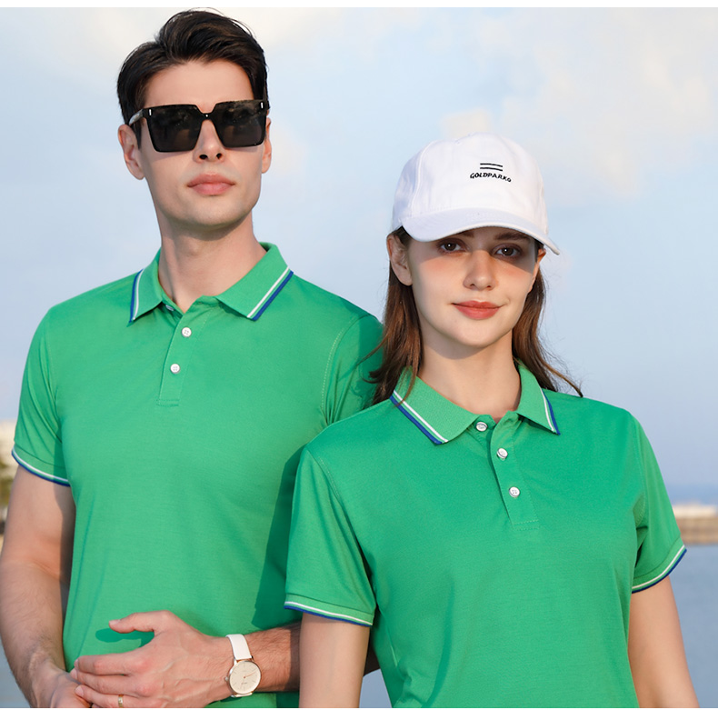 Summer Quick Dried T-shirt Customized Outdoor Cultural Advertising POLO Shirt Men's and Women's Short Sleeve Workwear Customized Printed Logo