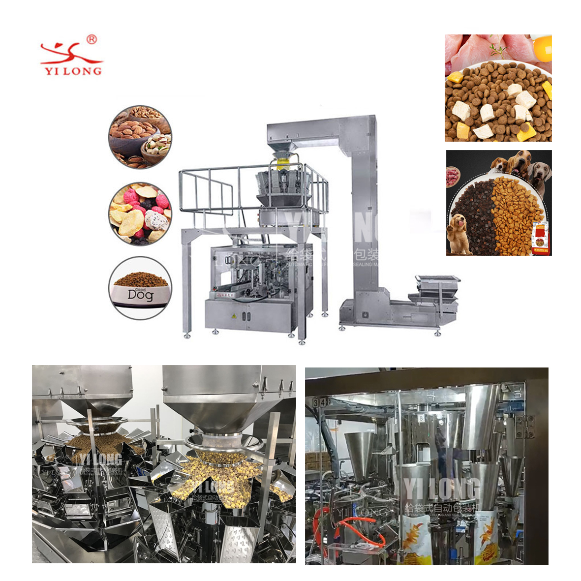 Automatic packaging production line 10g-50kg particle feeding bag packaging machine assembly line rear section fully automatic packaging line