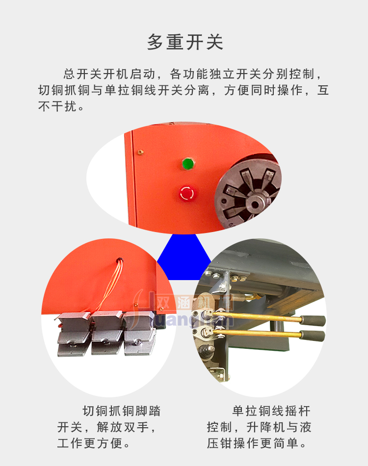 Scrap motor disassembly machine, stator disassembly and copper drawing machine, electric copper dismantling machine, hydraulic copper wrapping and wire drawing machine