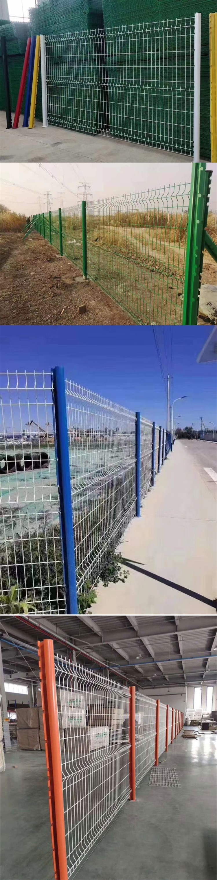 Peach shaped column guardrail, wire mesh fence, wire mesh fence, isolation protection, highway railway triangle bending