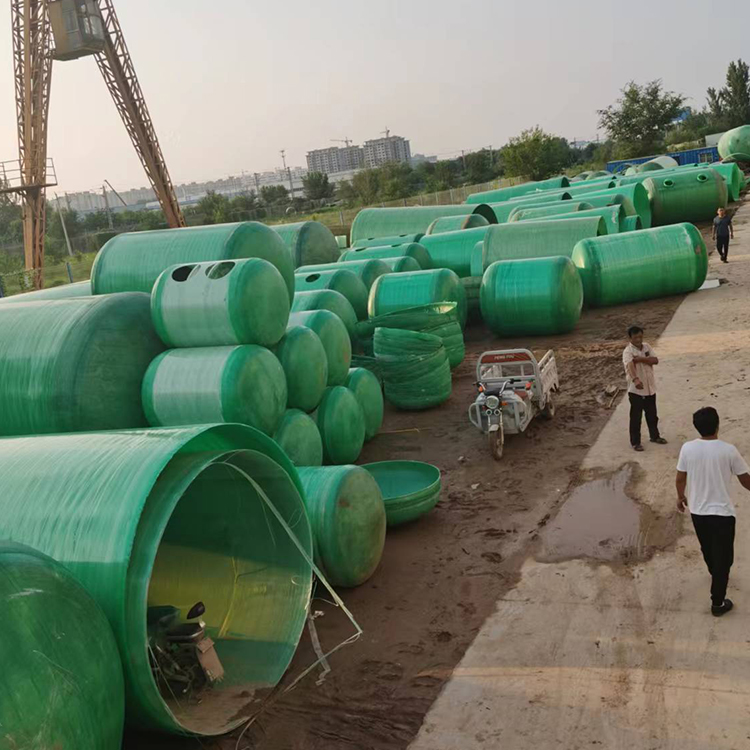 Glass fiber reinforced plastic wound Septic tank, underground integrated sedimentation tank, green and environmental protection, various specifications, support customization