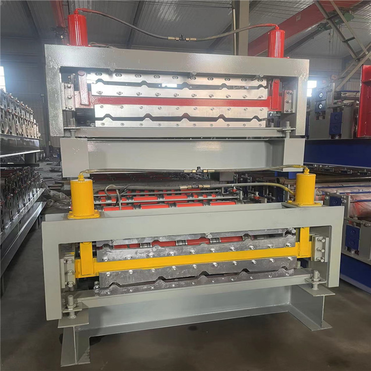 Fully automatic color steel tile pressing machine CNC double layer color steel tile equipment cold bending forming machine