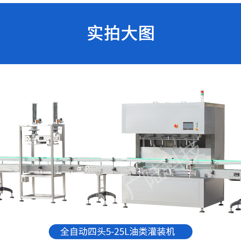 Camellia oil fully automatic filling machine 2 heads 4 heads 5 liters peanut oil tea seed oil canning equipment production line