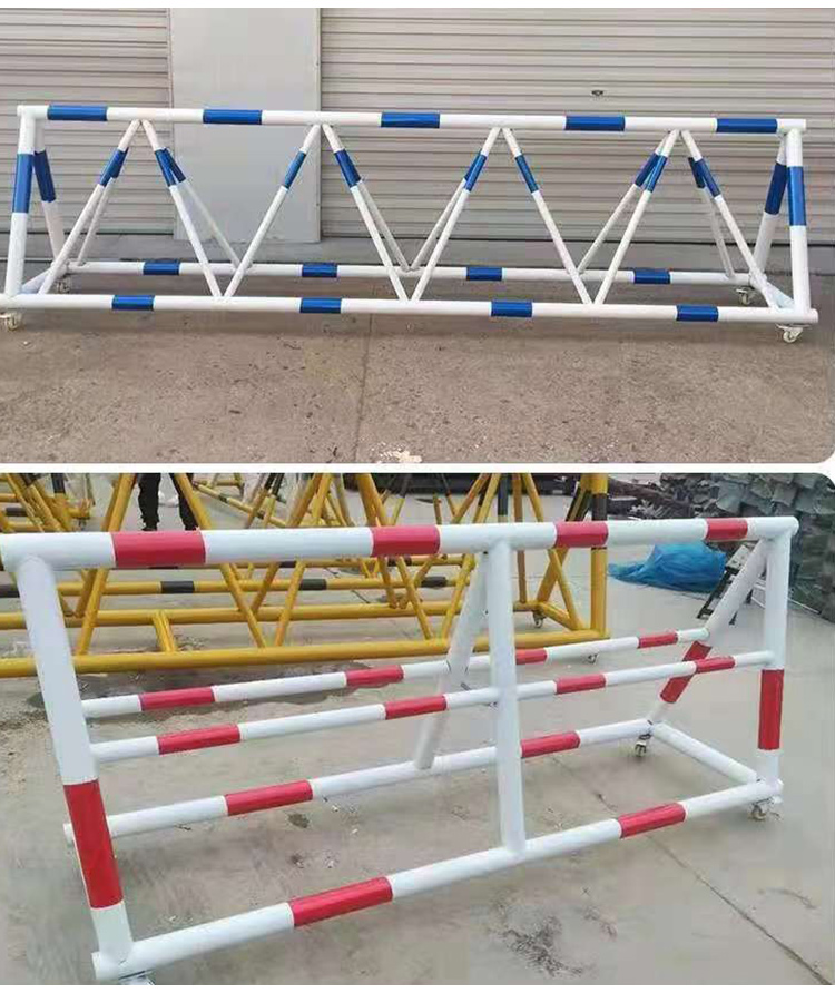 Mobile guardrails for road barriers, gas stations, school entrances, collision barriers for people, wheels, and horses, isolation barriers