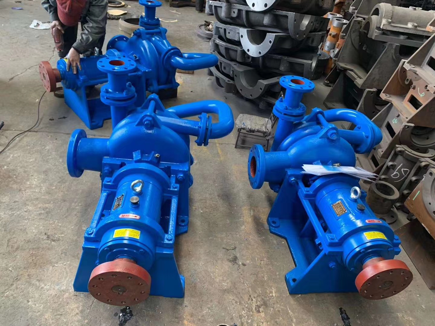 Sandwashing Plant Plate and Frame Filter Press Pump Double Vane Wheel Slurry Pump High Pressure Mud Pump Runs Smoothly Feed Pump Wear Resistance