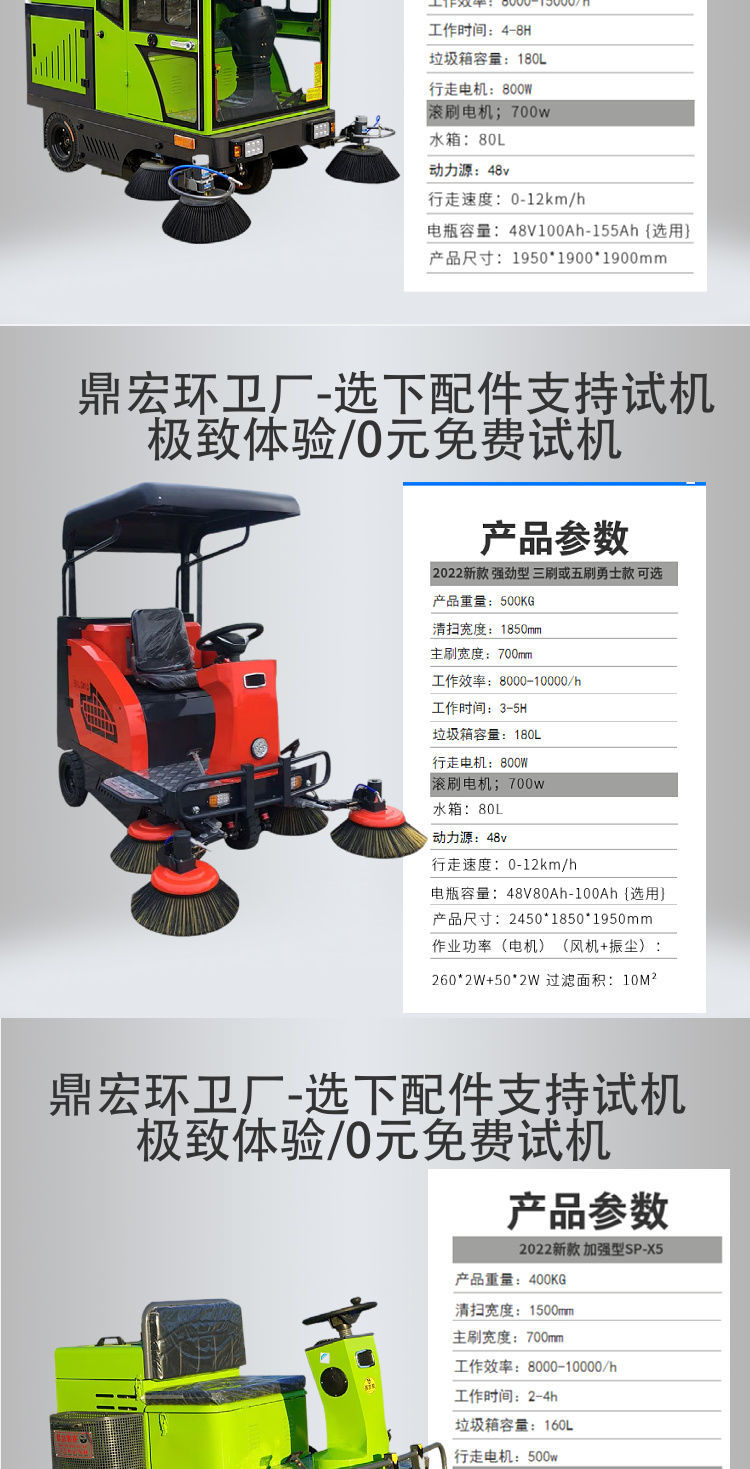 Driving New Energy Sweeper Factory Workshop Cleaning Industrial Mobile Electric Vacuum Sweeper Dinghong Manufacturing