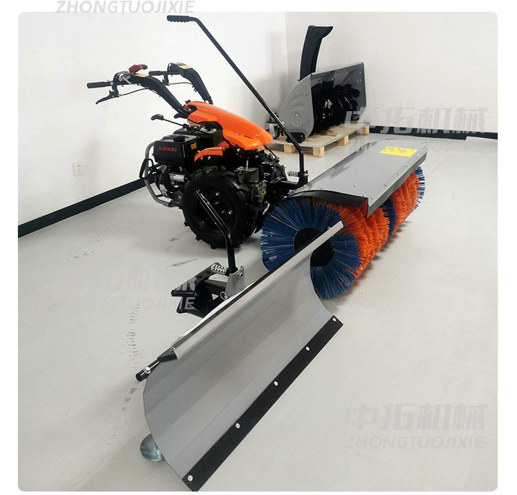 Snow Sweeper Handheld Wheel Type Sweeping and Throwing Two in One Gasoline Powered Highway Snow and Ice Removal Machine Multi purpose