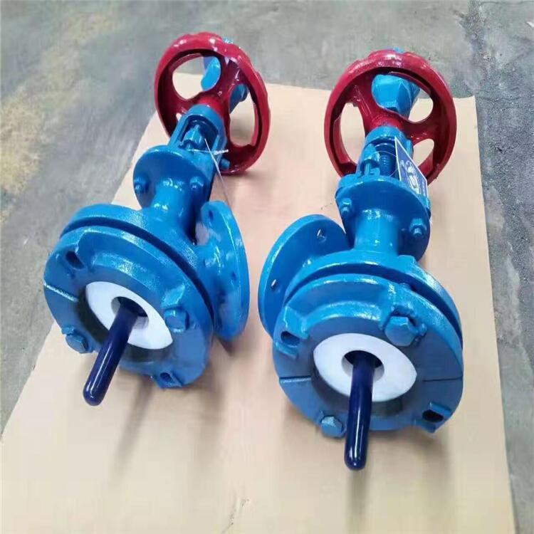 Xinhong valve HG5-16-79 enamel three-way discharge valve welding spot flange stainless steel