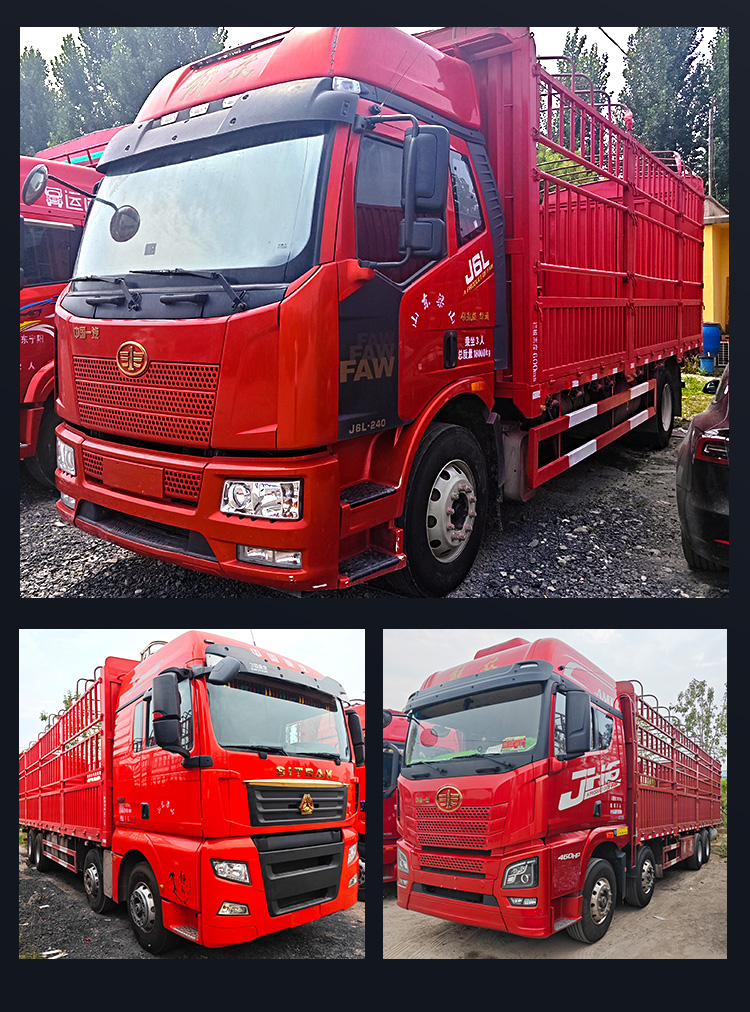 Sale of second-hand heavy-duty truck Shandeka front, rear, and rear. 9.6 meter high rail truck automatic transmission with liquid buffer package for gear up