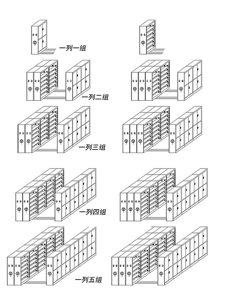 Dense rack, hand-operated steel, electric, financial, metal mobile storage cabinet, thickened intelligent dense cabinet, archive cabinet