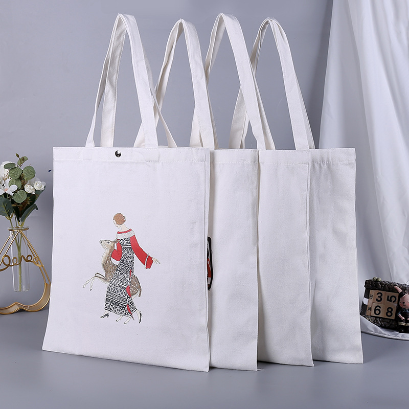 Customization of canvas bags, portable spot canvas shopping bags, wholesale, customizable patterns, canvas bag manufacturers